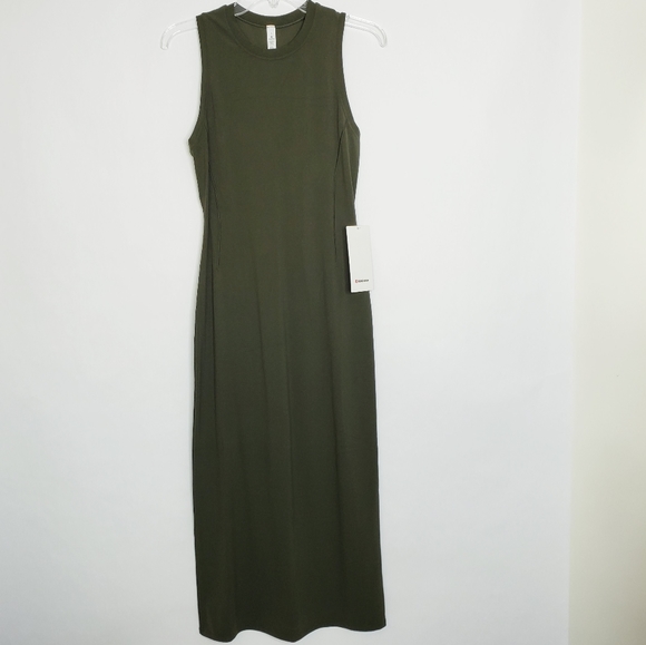 knee length dresses for ladies Beige True Form Midi Dress main image 1